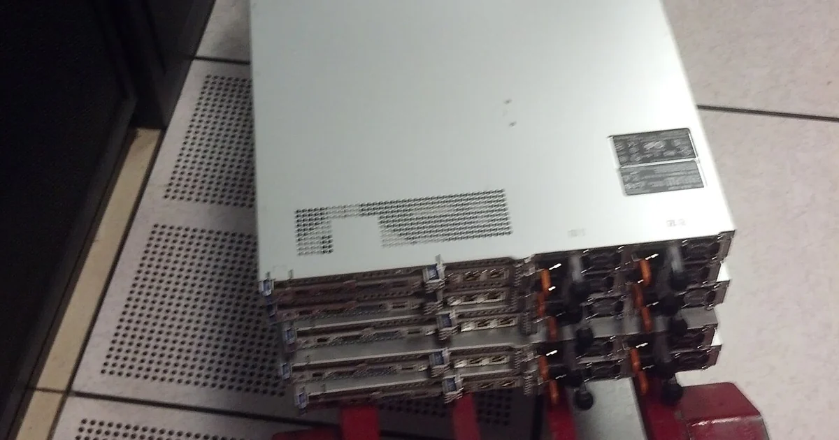 Wikimedia servers for the ULSFO caching data center being racked on June 6th, 2013 in San Francisco.